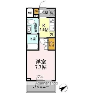 イーストサイドレジデンス【3階】の間取り