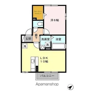 シャトー・モナムール【2階】の間取り