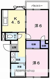 リバティーベルⅠ【1階】の間取り