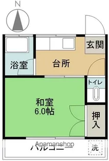 草野ハイツ【F号室】の間取り