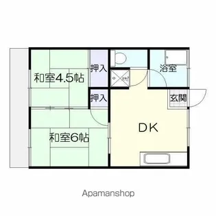 楠ヶ台荘【1階】の間取り