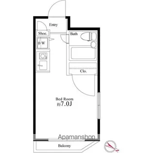 クレセール笹塚【2階】の間取り