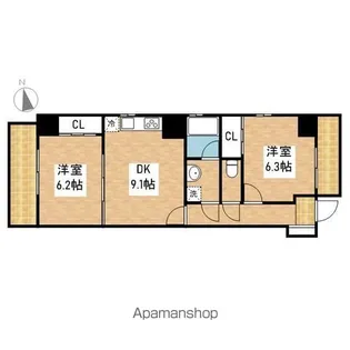 Re:co -Higashibetsuin-【7階】の間取り