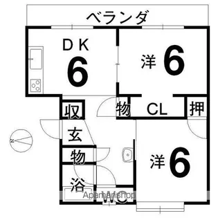 コデラビル【402号室】の間取り