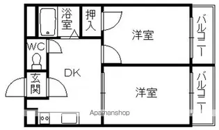 セレーナ堺【502号室】の間取り