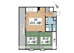 プレアール鷹の巣Ⅳ【4階】の間取り