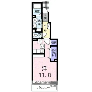 ラフォーレ足利Ⅱ【1階】の間取り