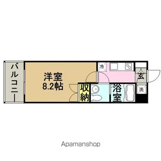 №66 ギャランティー21博多【14階】の間取り