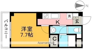 グランドール天神【3階】の間取り