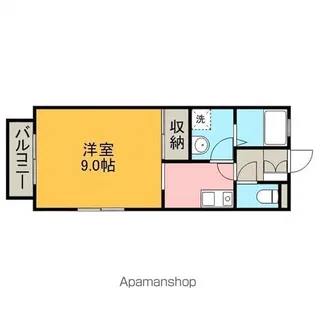 ベルコリーヌ【202号室】の間取り