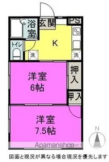 メイ・ベルⅠ【103号室】の間取り