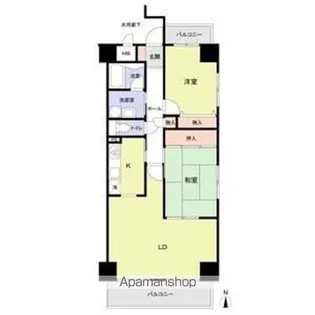 プライムレジデンス徳川.【6階】の間取り