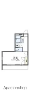 レオパレスSOUTHERNCROSS【201号室】の間取り