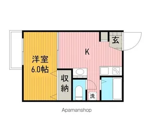 シティハイツ【Ⅰ-105号室】の間取り