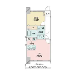 イクスコート大津駅前【12階】の間取り