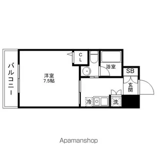 アソシアグロッツォ平尾駅前【2階】の間取り