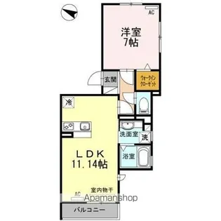 シュロッセフジVII【2階】の間取り