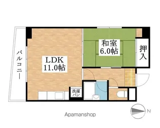 ST.CROWN【6階】の間取り