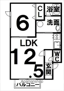 アンリエ【101号室】の間取り