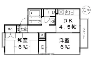 セジュールDEN【1階】の間取り