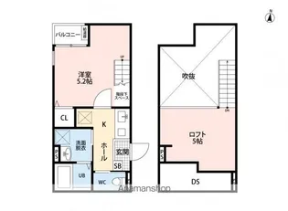 MAHORA MAISON 久留米大学前駅1【1階】の間取り