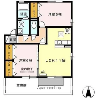 メゾン・リシェス【1階】の間取り