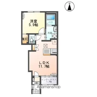 イリアス【1階】の間取り