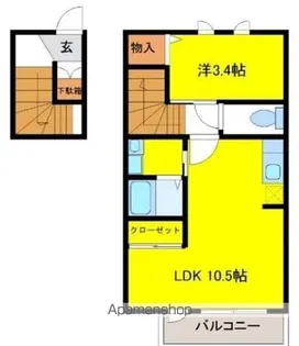 MONTER(モンテ)【2階】の間取り
