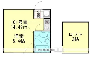 スカイピア梶ヶ谷【1階】の間取り