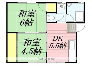 虹ヶ丘マンション【2階】の間取り