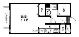 NORTH CITY50【2階】の間取り