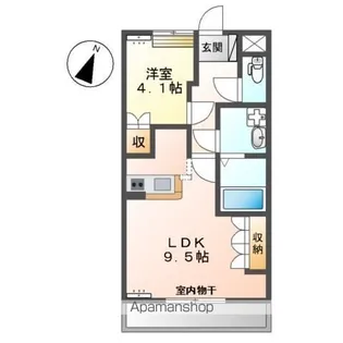 プリムロウズ【202号室】の間取り