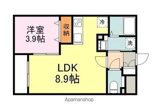月光東福山駅前【2階】の間取り