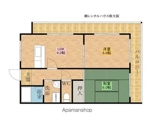 リレックス岸和田【403号室】の間取り