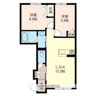 デルフィⅠ【102号室】の間取り