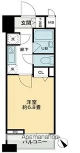 クロスレジデンス蒲田【7階】の間取り