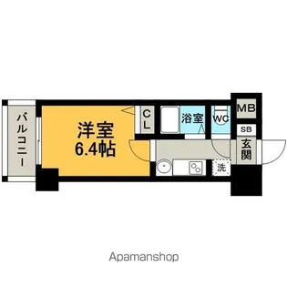 1Kの間取り画像