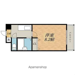 ANTEVORTE【605号室】の間取り