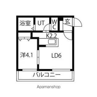 グランドサクセス南円山【2階】の間取り