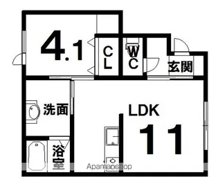 フォレスト19【202号室】の間取り