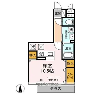 BRILLIANCE【1階】の間取り