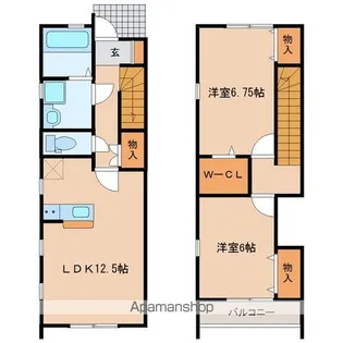 アムールⅠ【1階】の間取り