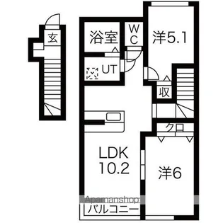 グレイシャス【2階】の間取り