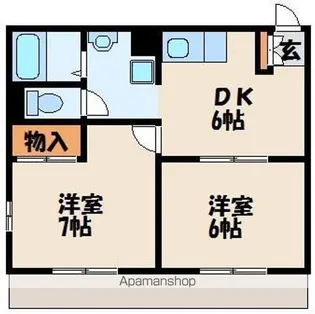 シーサイドヴィラ津屋崎Ⅰ【2階】の間取り