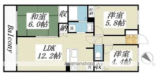 サンライズマンション岩出Ⅴ壱番館 403号【4階】の間取り