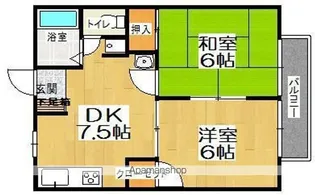 エクセレント白水ヶ丘【2階】の間取り