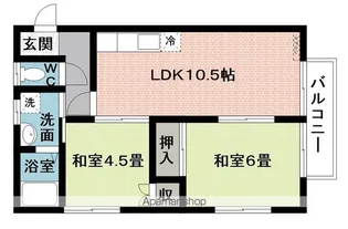 ベルメゾン【2階】の間取り