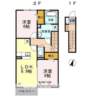 グランドール・サクラ【2階】の間取り
