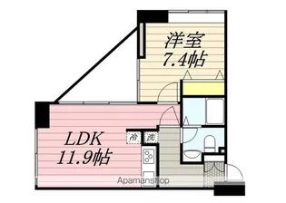 サウンドおしあげ【8階】の間取り