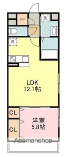 アビタシオン小田原長丁通【1階】の間取り